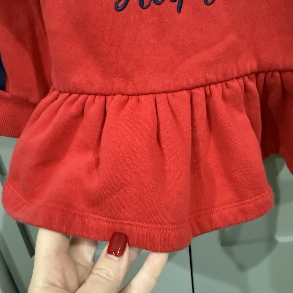 Tommy Hilfiger Toddler Girl Size 4T Sweatshirt Embroidered Logo American Classic - Picture 3 of 13